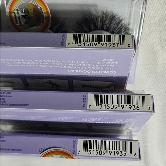 Kiss Faux Mink Fur False Eyelashes Blackglama Golden Pearl Pearl Beige lot of 8 - Picture 11 of 12